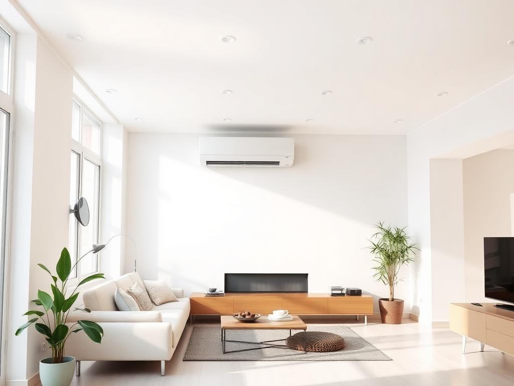 Climatizzatore installato in salotto